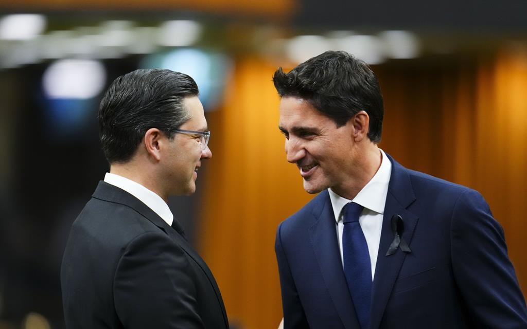 Justin Trudeau and Pierre Poilievre