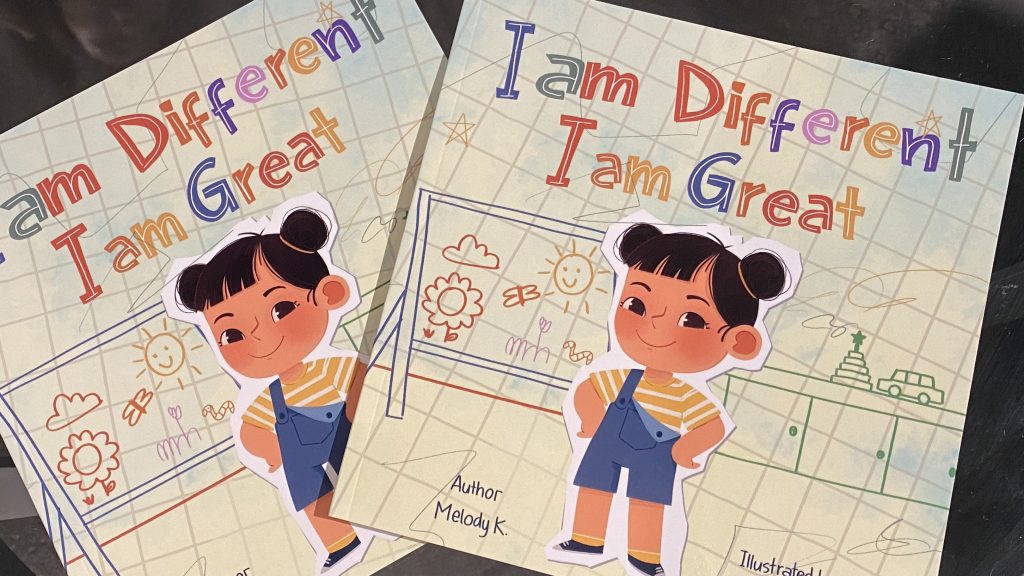 "I am Different, I am Great" tells the story of a little Asian girl who discovers she is much more than her accent.