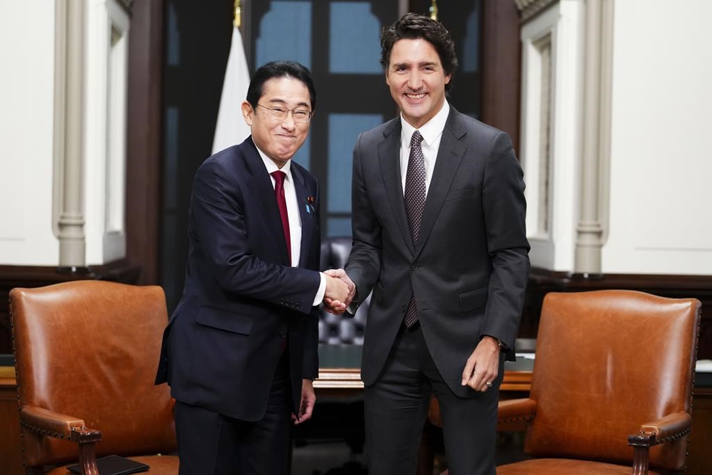Japanese PM Kishida visits Ottawa, asks for Canada's help on clean energy transition