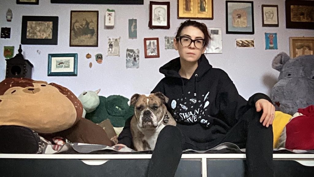 Abra Shiner and dog nugget