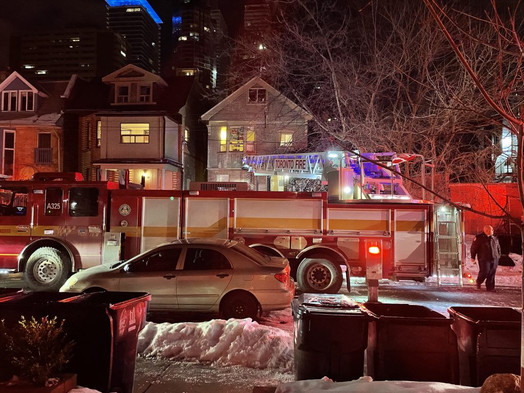 Emergency services at Dundonald Street