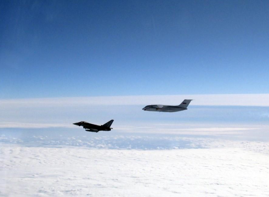 UK German fighter jets intercept Russian plane near Estonia