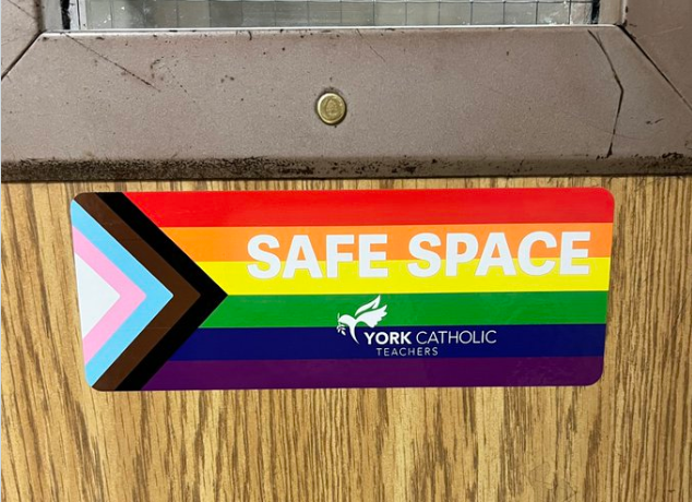 York Catholic school board, parents respond after some argue against safe space stickers