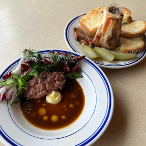 Beef Tartare with Bone Marrow