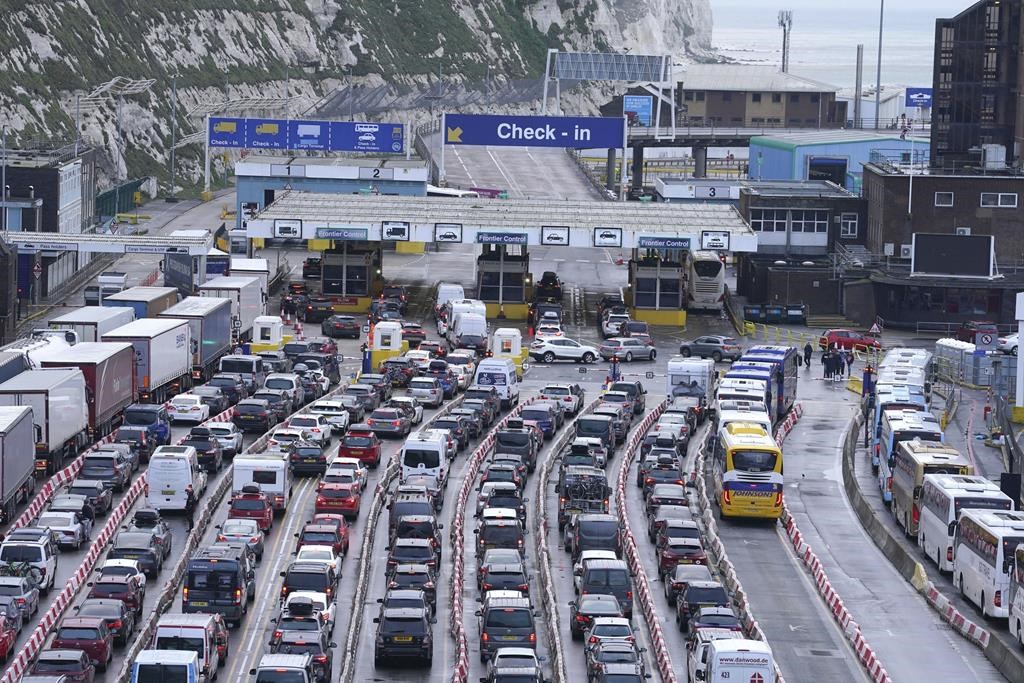 UK travelers face hours long waits for ferries to France