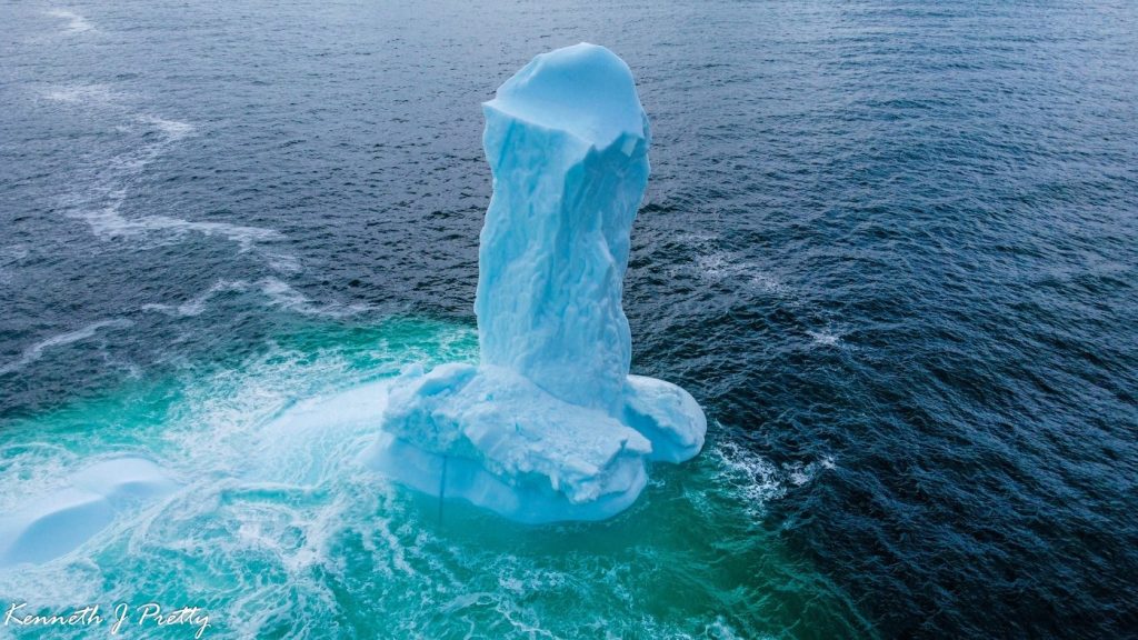 An iceberg handout photo provided by Ken Pretty