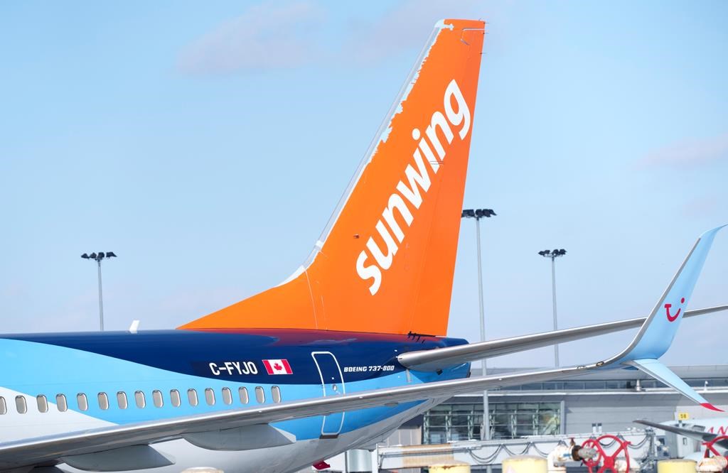 A Sunwing aircraft