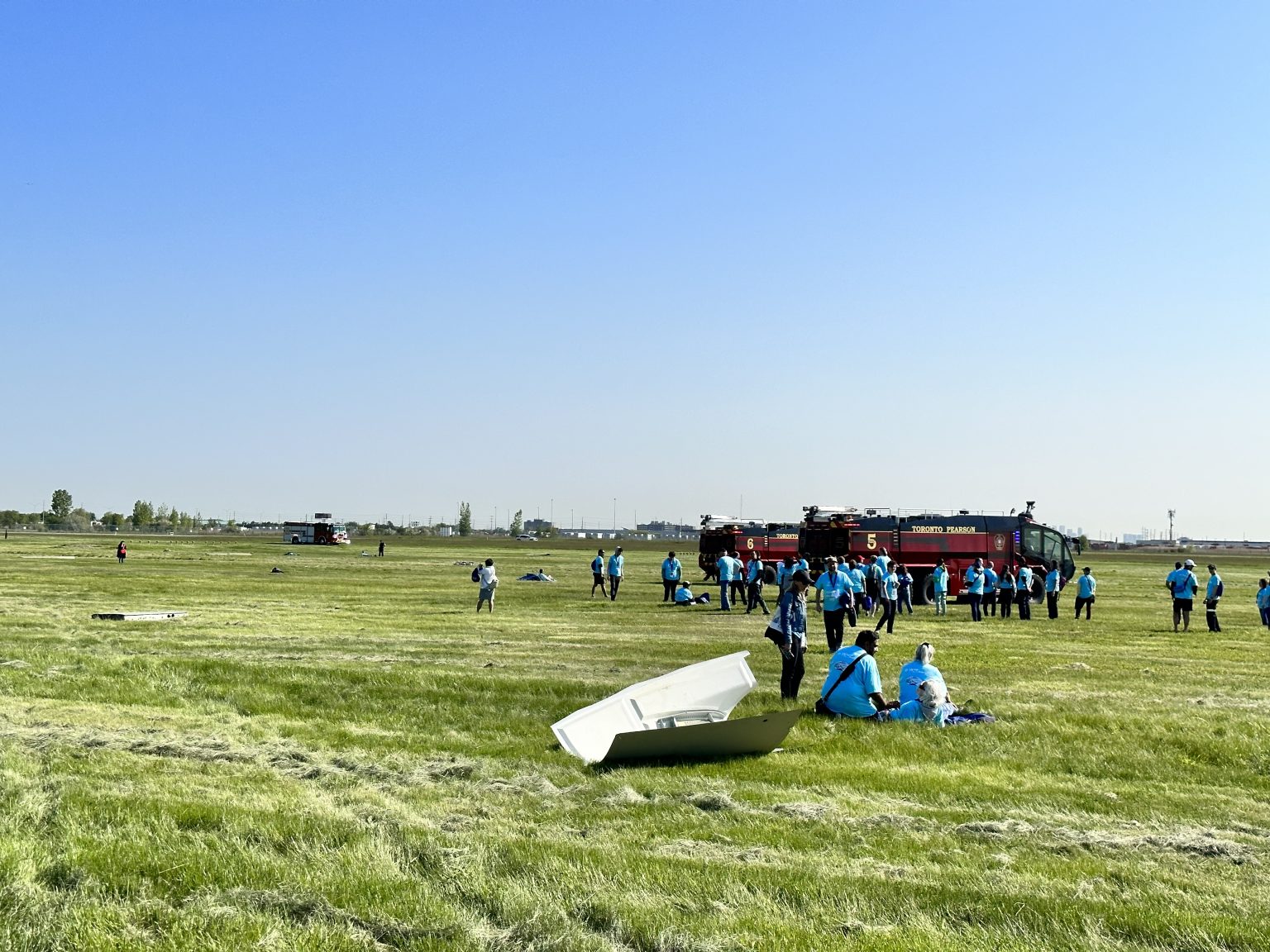 Pearson airport stages simulated plane crash as part of emergency exercise