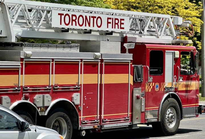 A Toronto Fire Services truck is seen in Scarborough.