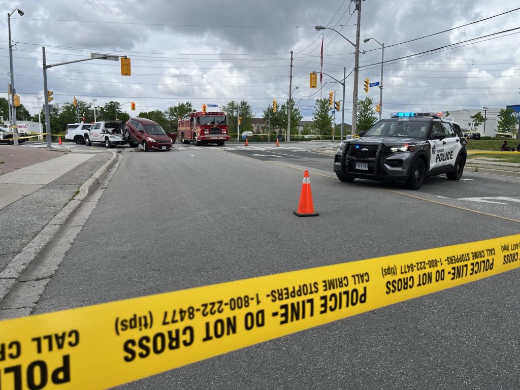 Woman critically hurt after being struck by vehicle in Scarborough