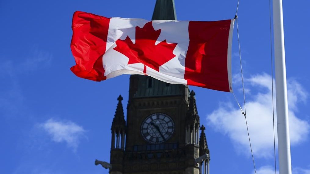 A Canada flag is pictured