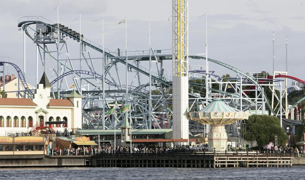 Riders plunge from a derailed roller coaster in Sweden killing