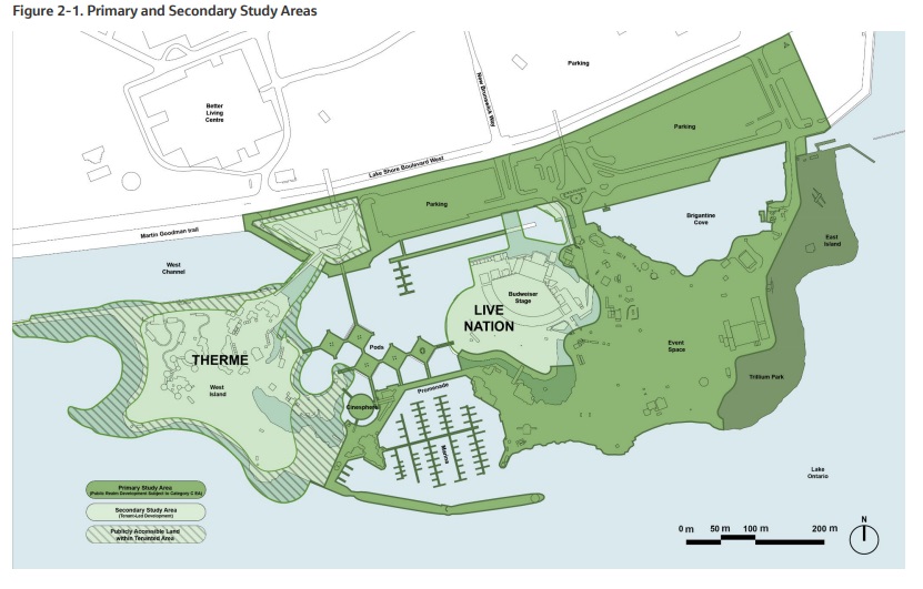 Map of where environmental assessments will take place. 