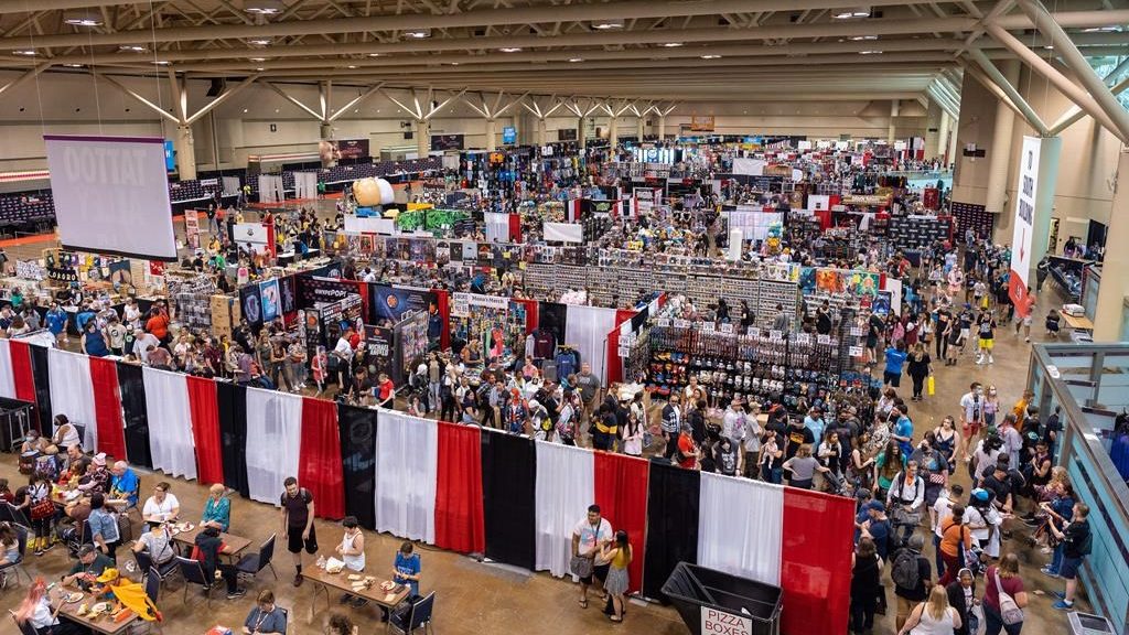 The Fan Expo Canada convention floor is seen in Toronto on Aug. 25, 2022