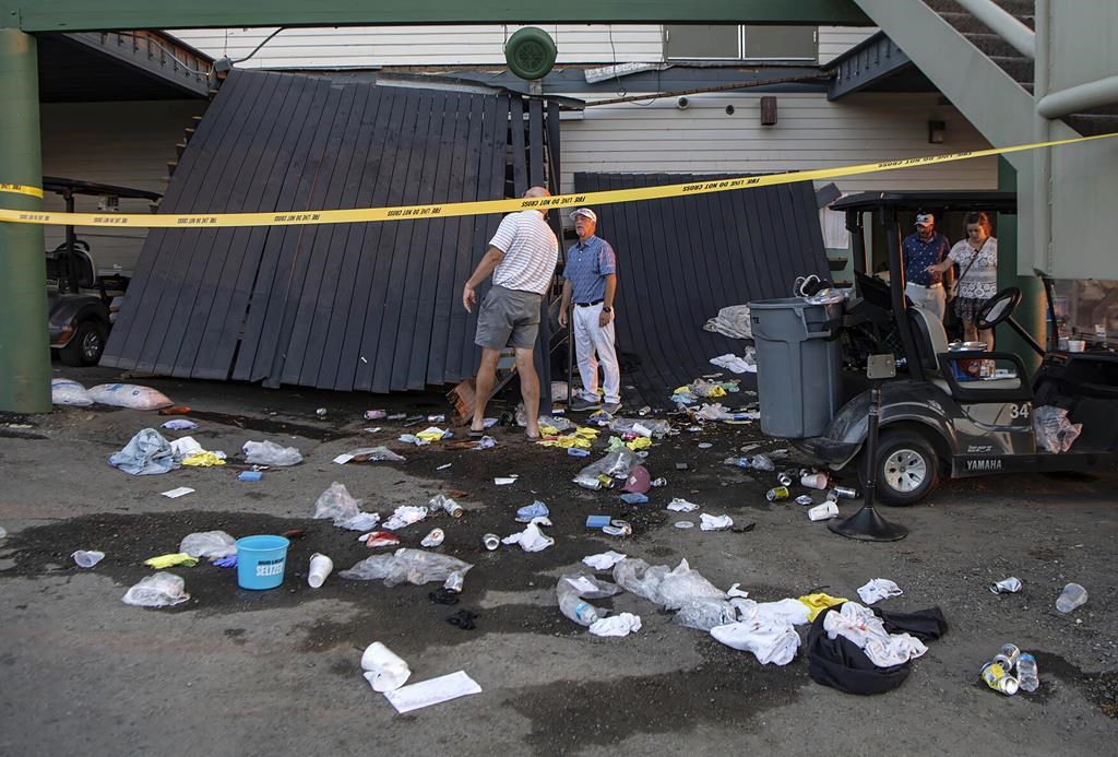 More than 30 injured in deck collapse at Montana country club during golf  tournament 