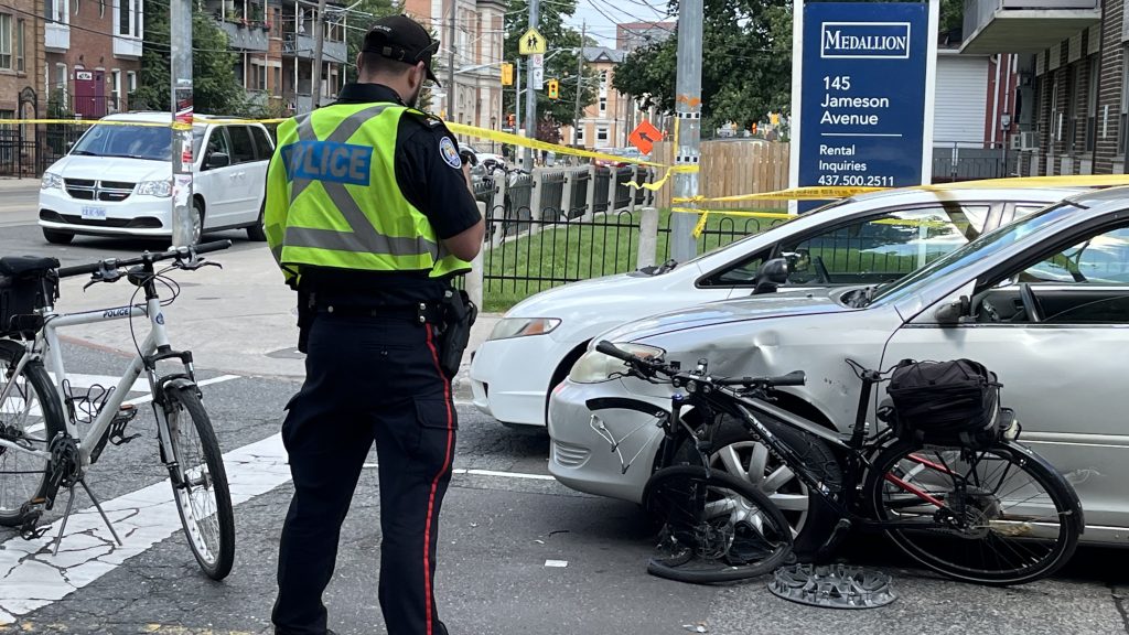 Toronto police officer struck by vehicle