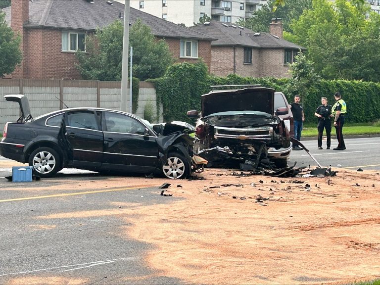 2 Seriously Injured In Etobicoke Head-on Crash; Impaired Driving Suspected