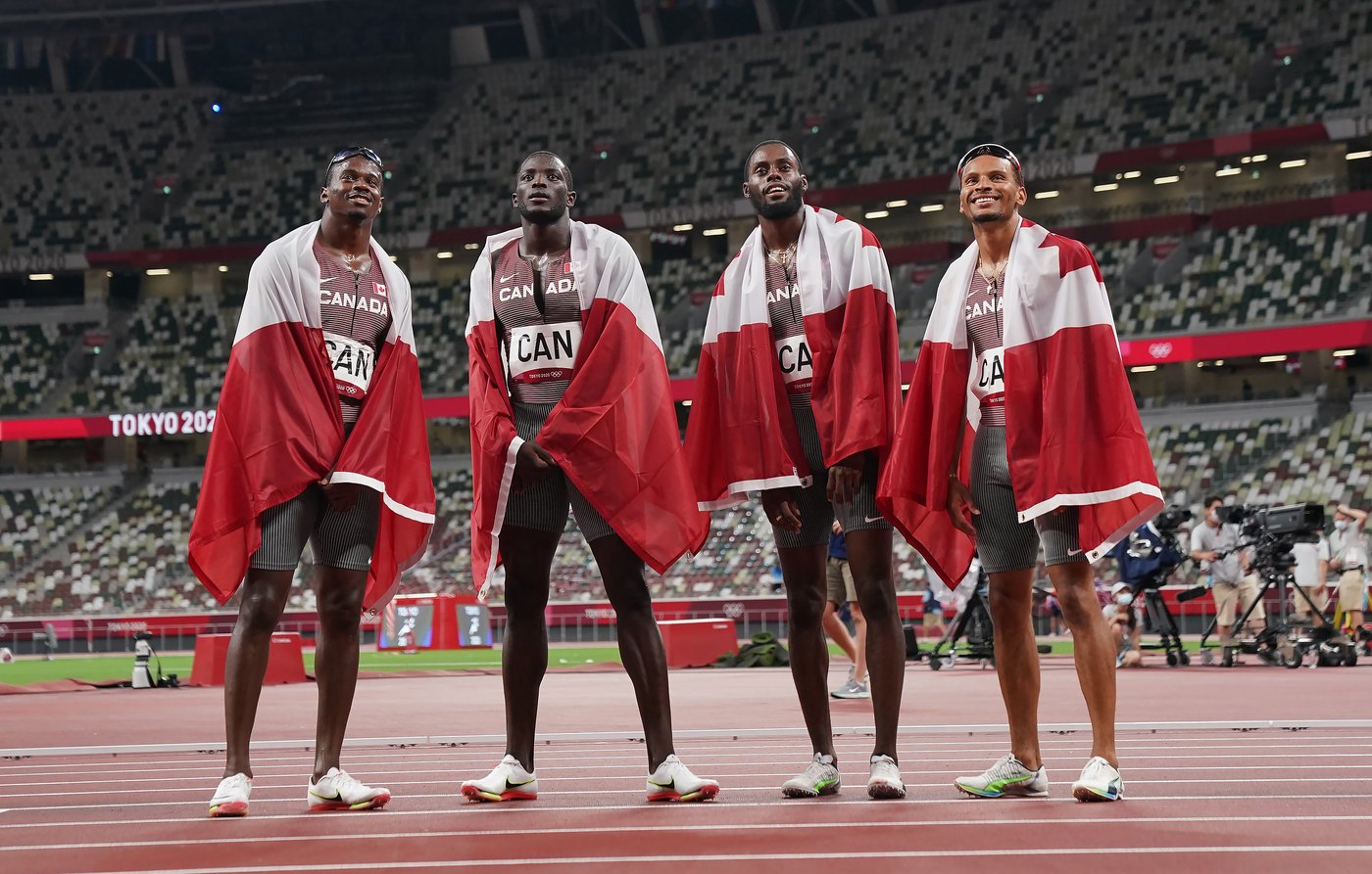 Canadian men's 4x100m relay team to receive silver medals in