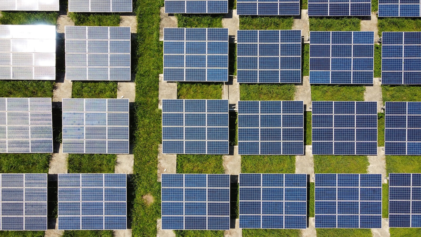 Photo by Anders J white and blue solar panels