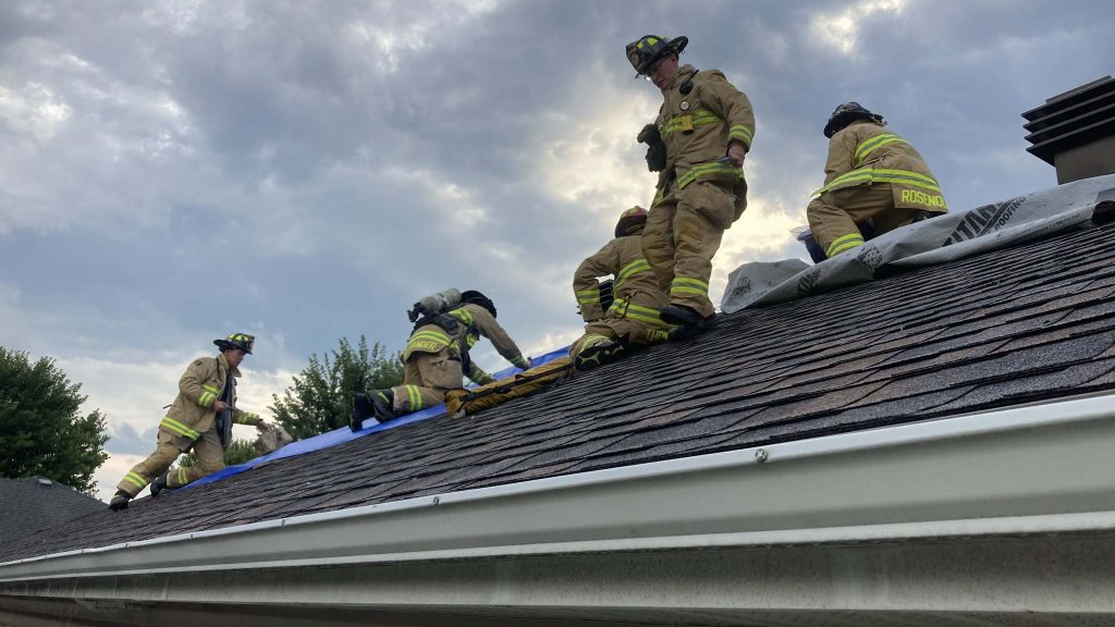 Ottawa firefighters repair tornado damage