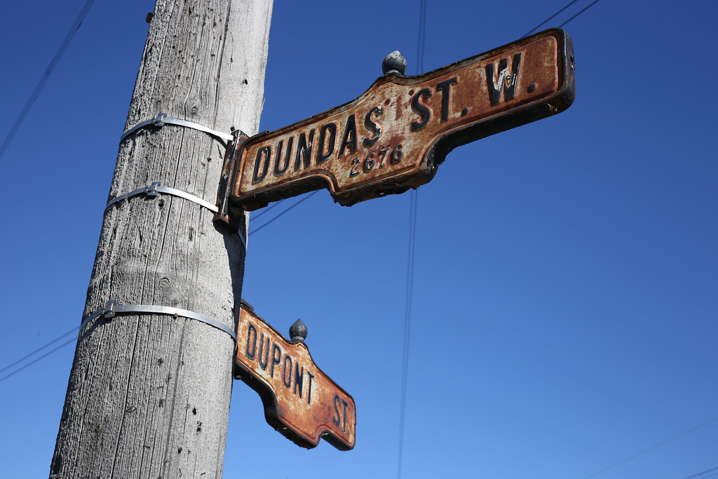 Dundas Street Toronto sign