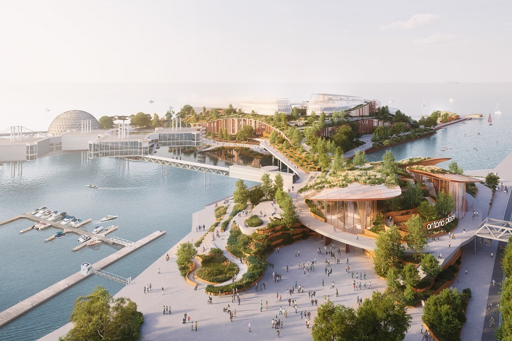 An updated vision for Ontario Place was released by Therme Canada on Aug. 22, 2023