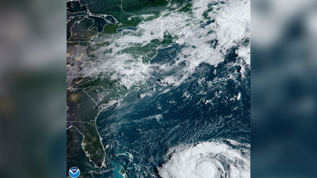 Satellite images of Hurricane Franklin