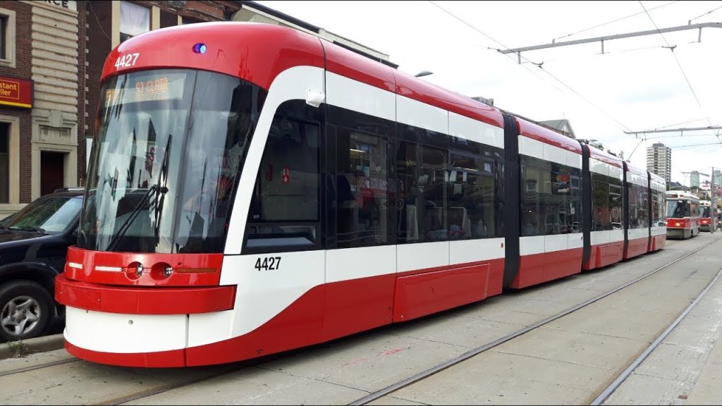 View of the 512 St. Clair streetcar.