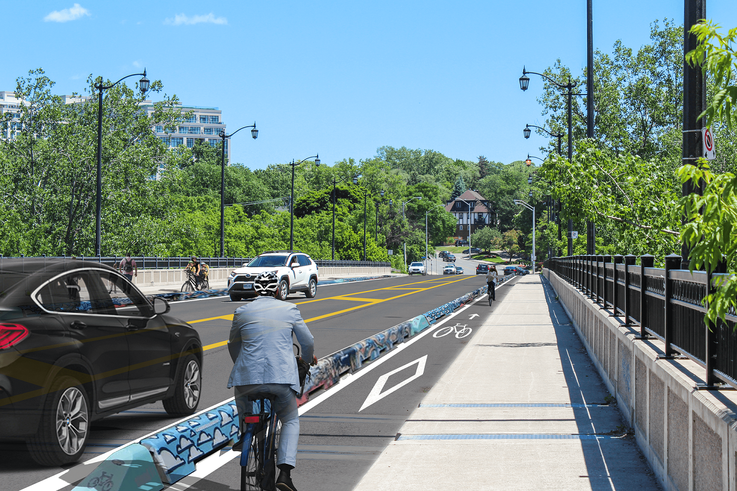 Bloor store bike lanes