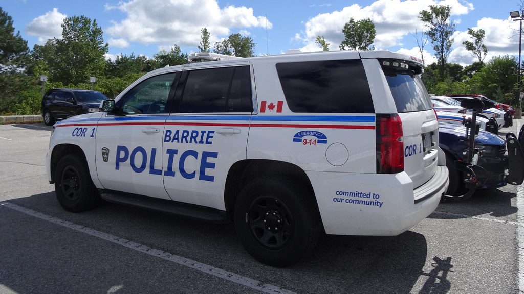 Man operating street sweeper arrested for impaired driving in Barrie after crashing into ditch