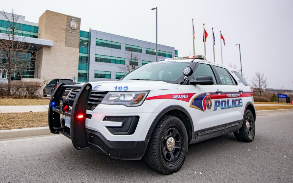 A photo of a York Regional Police cruiser.