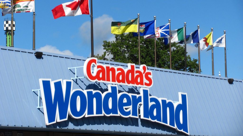 Exterior view of Canada's Wonderland entrance