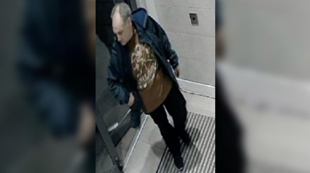 Suspect sought in connection with vehicle break-ins at an apartment building near Danforth and Woodbine avenues on Oct. 26, 2023