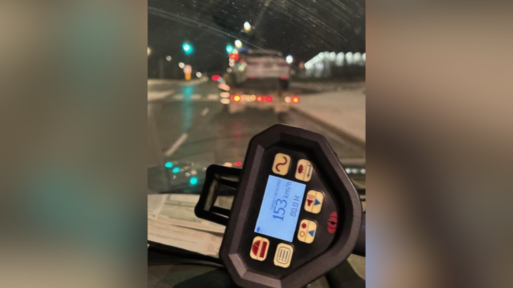 Driver caught going nearly 100 km/h over limit in Brampton said 'he needed to use bathroom'