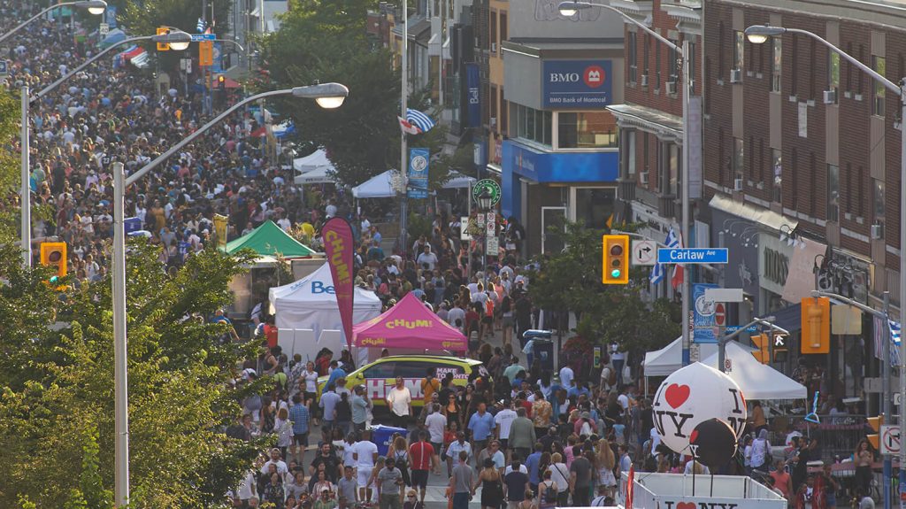 Overall view of the 2019 Taste of the Danforth