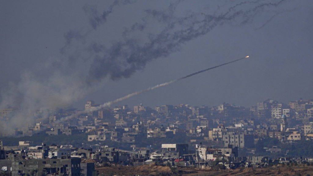 Rockets are fired toward Israel from the Gaza Strip