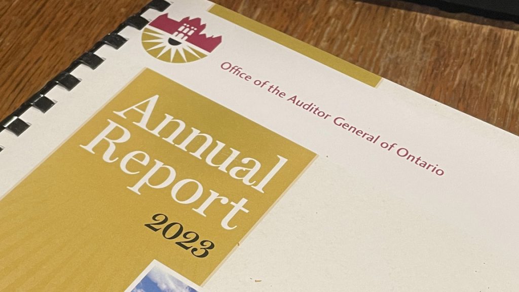 Cover of the 2023 Ontario Auditor General's report