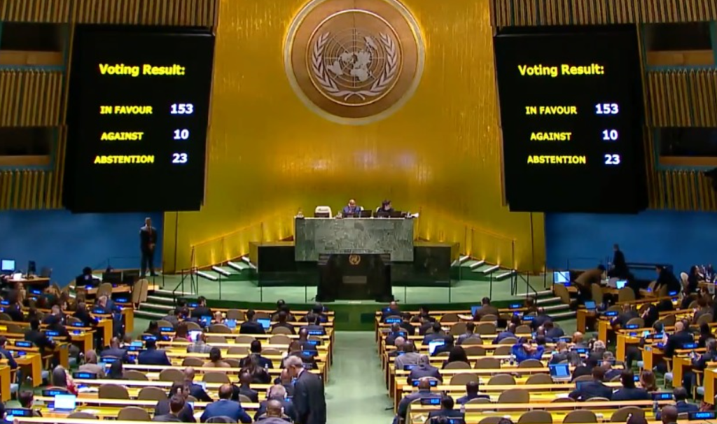 Canada votes in favour of UN resolution as members overwhelmingly call for Israel-Hamas ceasefire in Gaza
