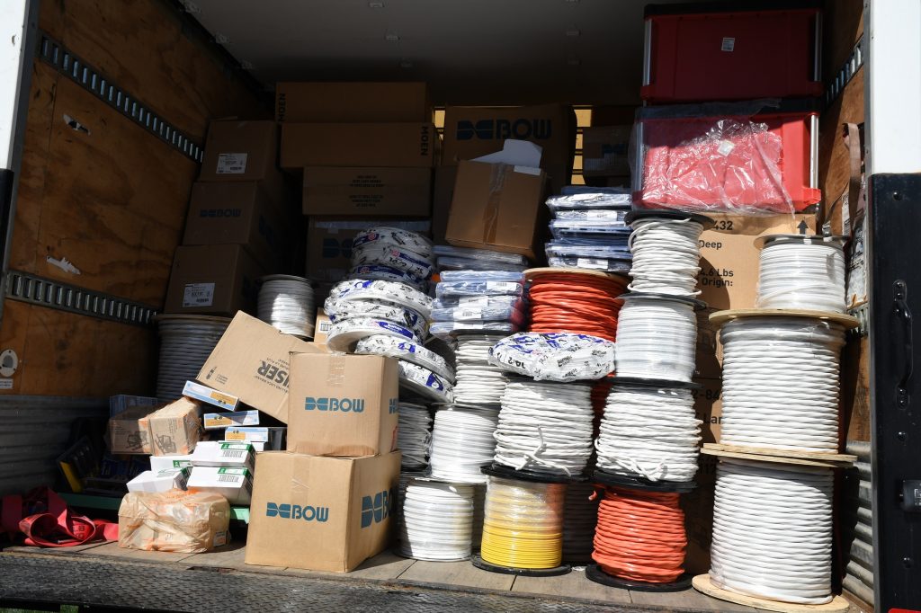 York Regional Police investigators seized Home Depot products and unused Home Depot store credit