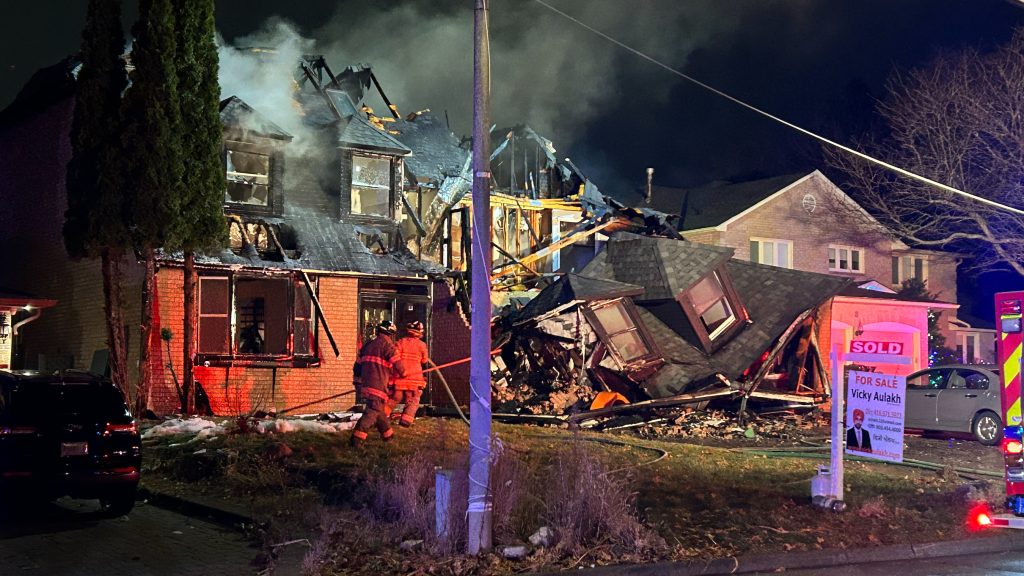 Fire destroys home in Brampton; no injuries reported
