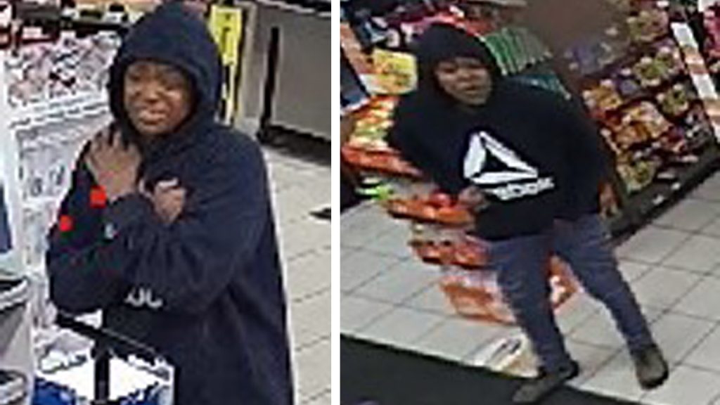 Surveillance photos of woman wanted in violent assault
