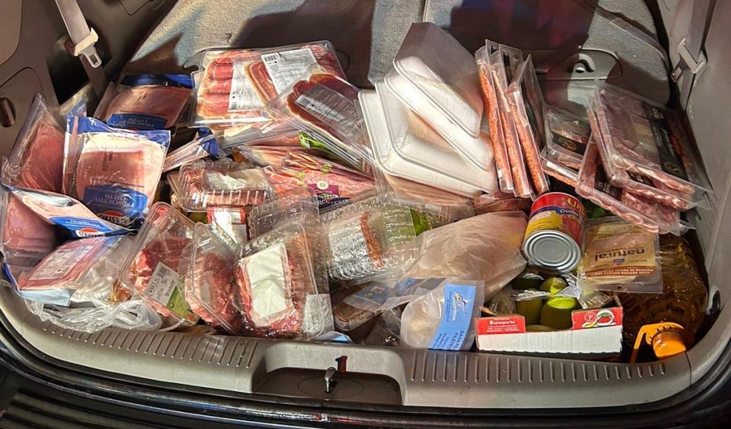 Food that was stolen from a store in Markham was found by Aurora OPP.