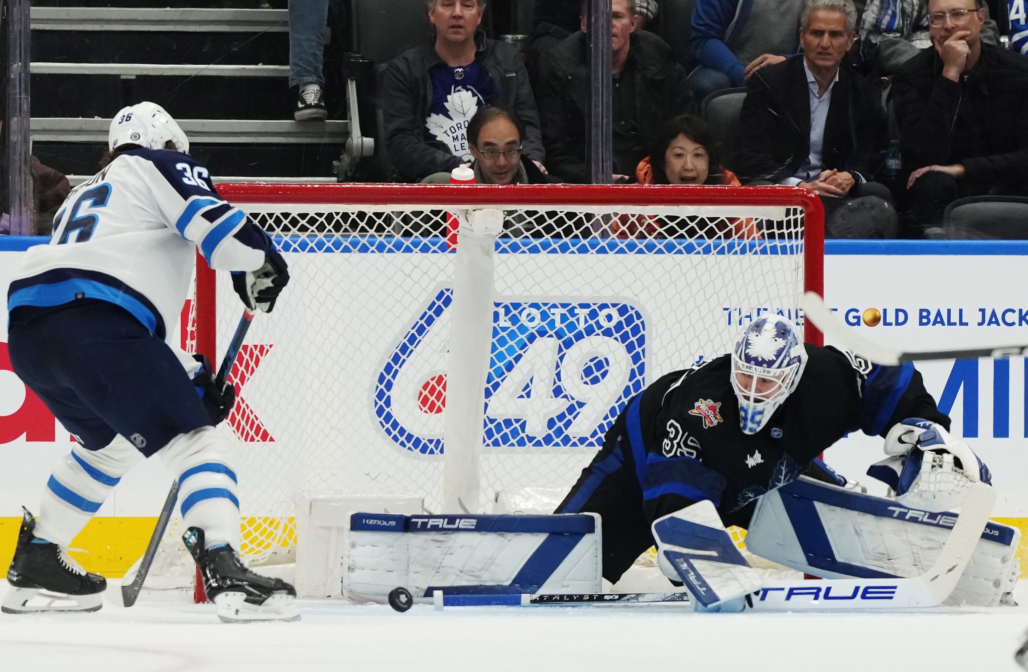 Samsonov Picks Up Shutout In 1-0 OT Win Vs. Jets