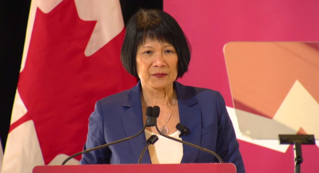 Olivia Chow speaks at the Canadian Club.
