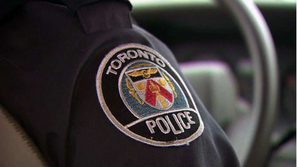A Toronto police shoulder badge