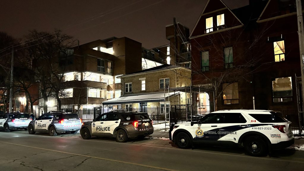 Police investigate after a man suffered minor injuries after being stabbed in the area of Dundas Street East and Sherbourne Street.