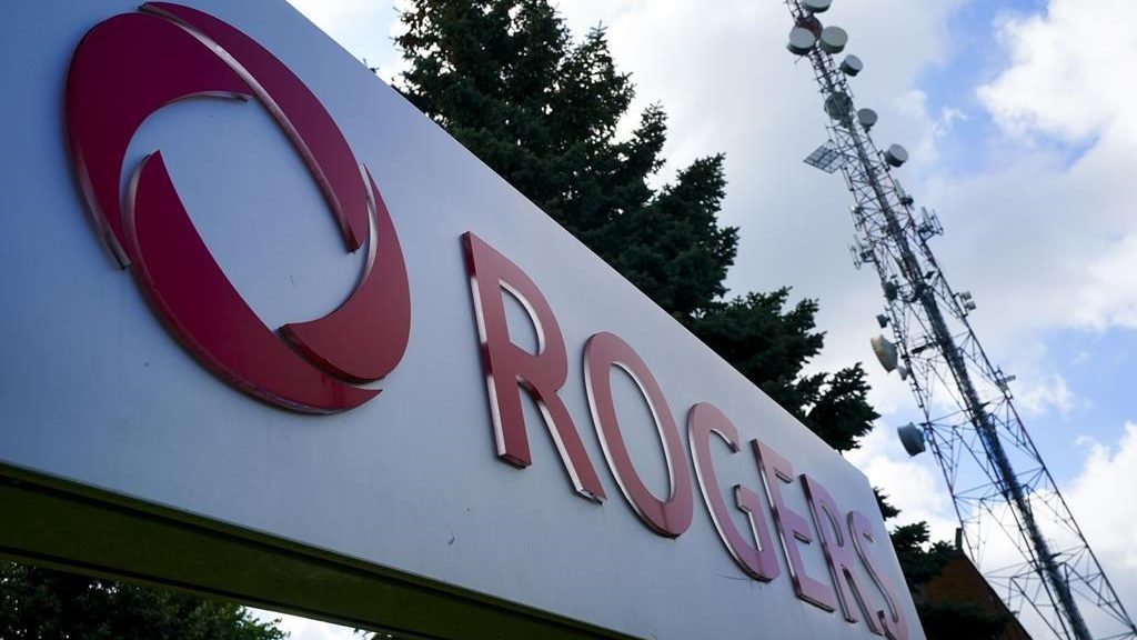 Telecommunications company Rogers Communications signage is pictured in Ottawa on July 12, 2022