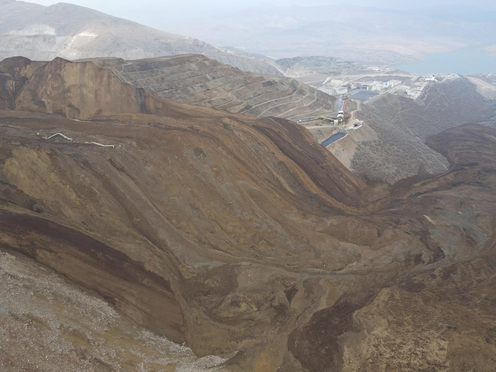 Turkey detains 4 as part of a probe into a gold mine landslide that left at least 9 missing
