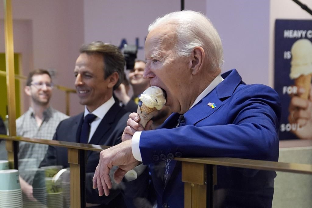 Biden jokes about 2025 icecream