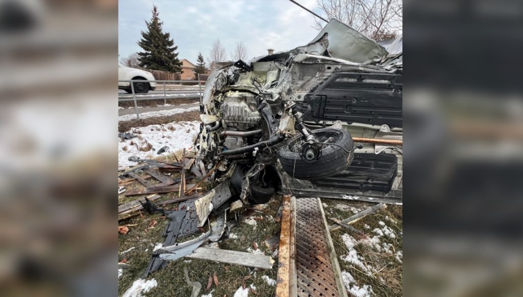 The driver crashed an alleged stolen vehicle in Pickering on Feb. 21, 2024